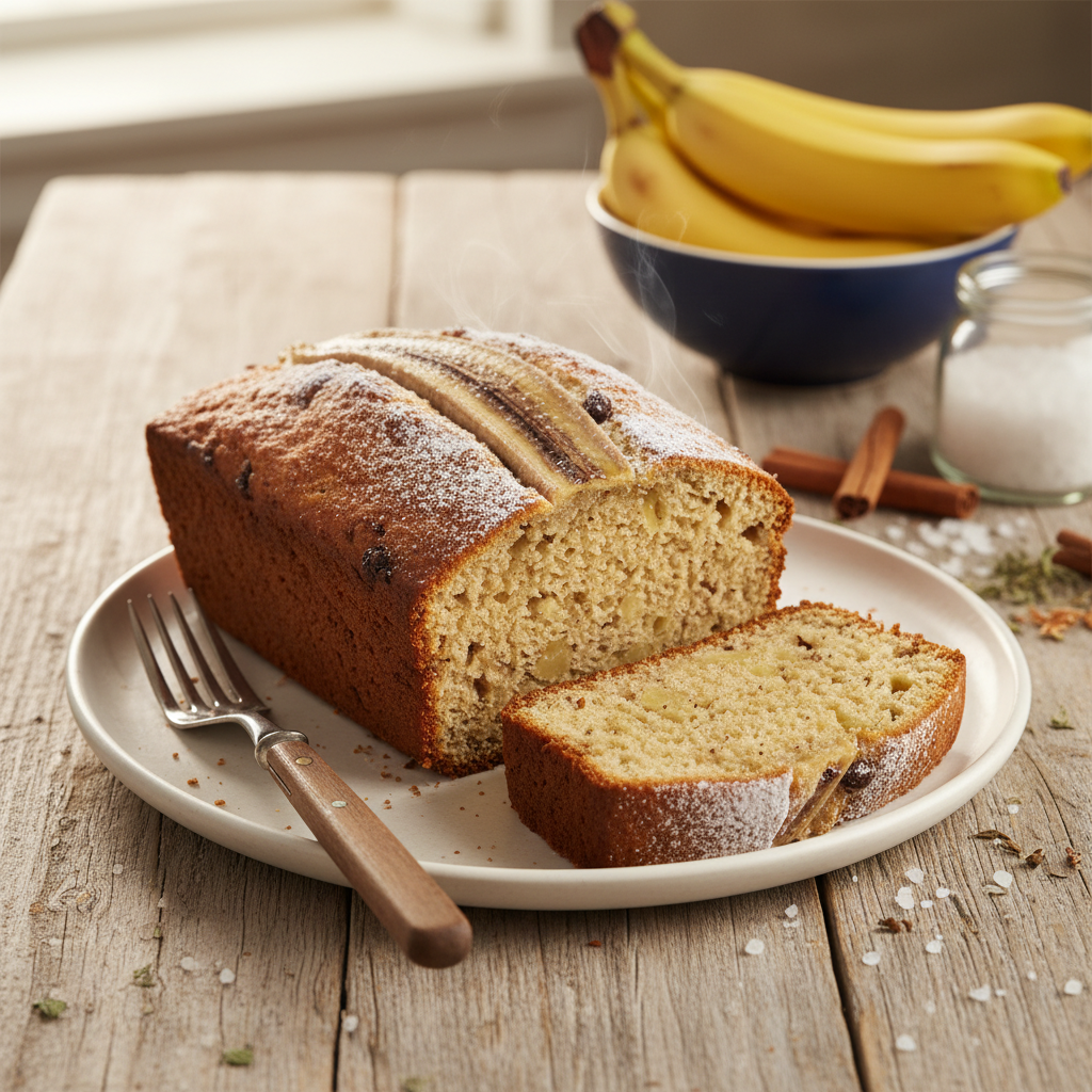Kaip iškepti gardų pyragą su bananais namuose