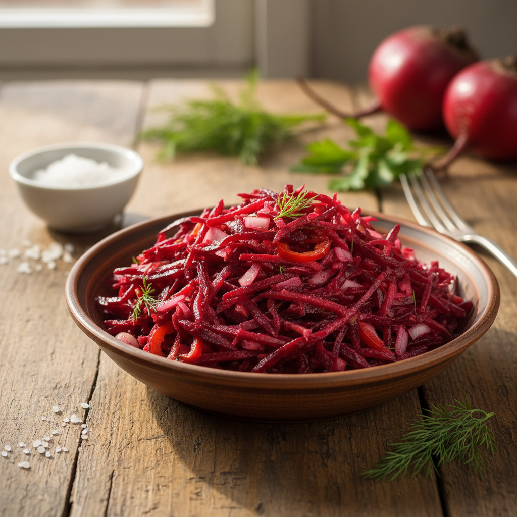 Kaip pasigaminti burokėlių mišrainę žiemai: patikrinti receptai ir ekspertų patarimai