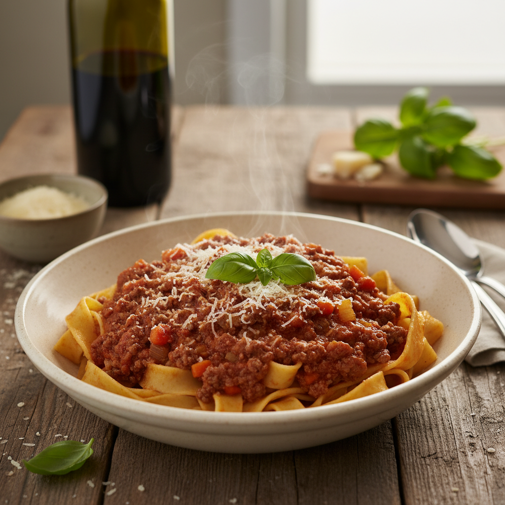 Makaronai su Bolonijos padažu: tobulo skonio receptas