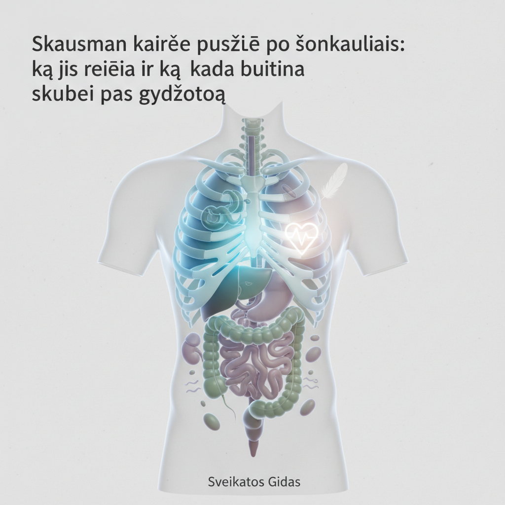Skausmas kairėje po šonkauliais: kada tai rimtos ligos ženklas?
